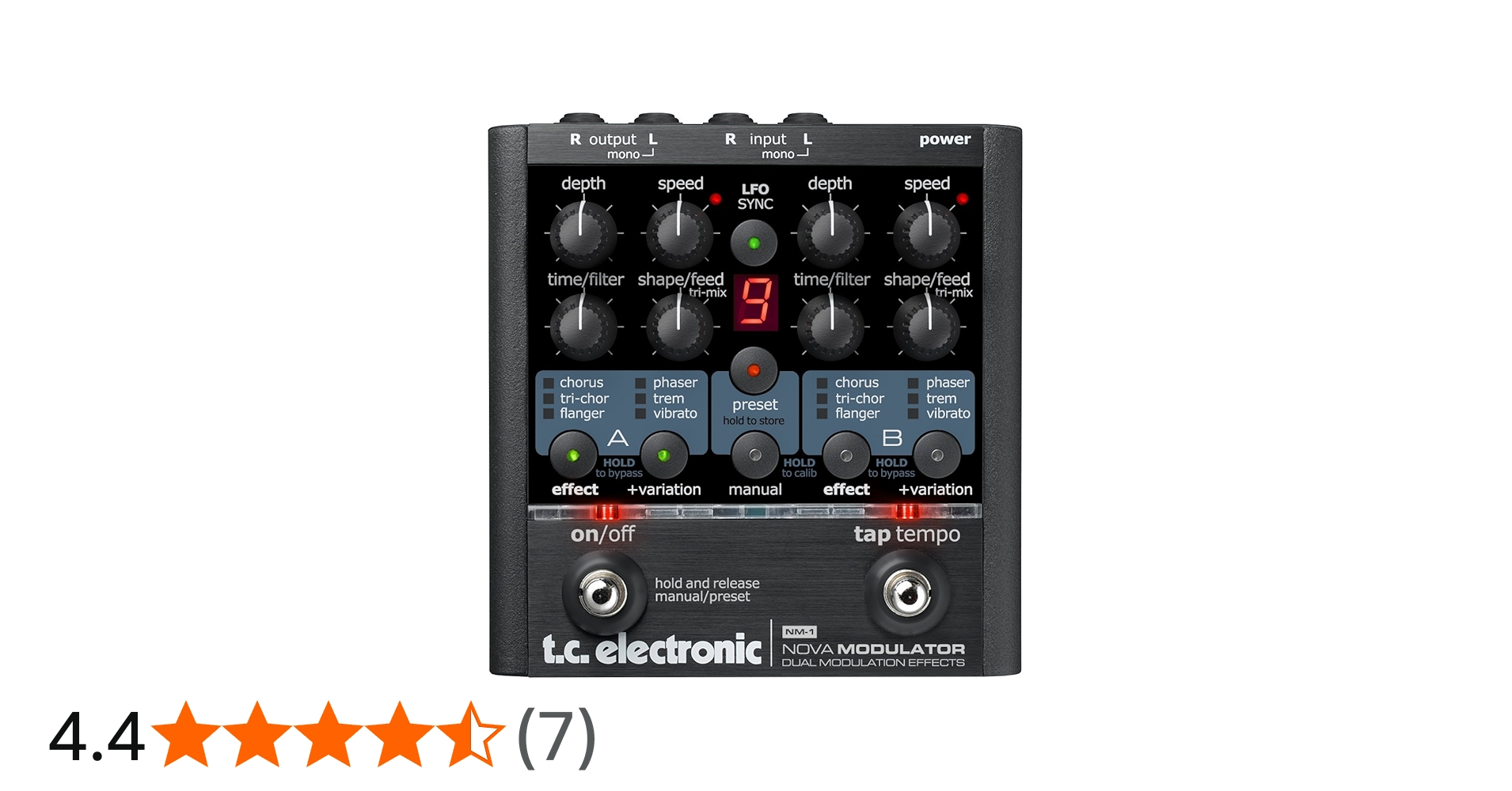 Amazon | t.c.electronic NM-1 Nova Modulator ギターエフェクター