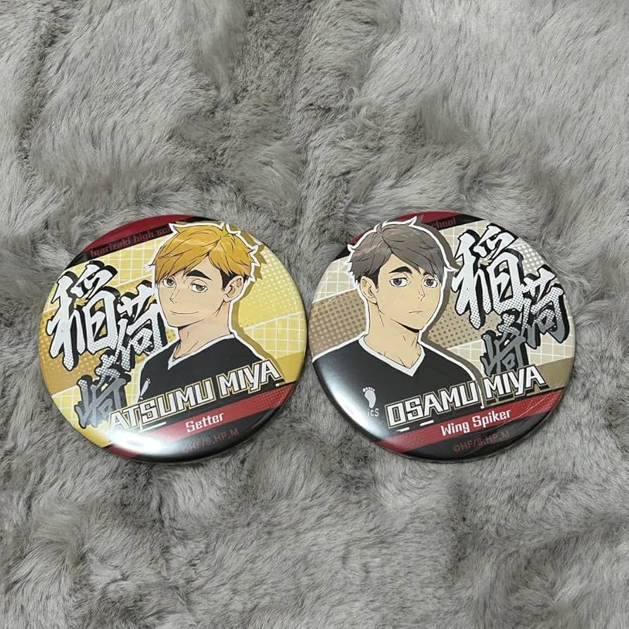 Amazon.co.jp: ハイキュー BIG缶バッジ 75mm 宮治 宮侑 : おもちゃ