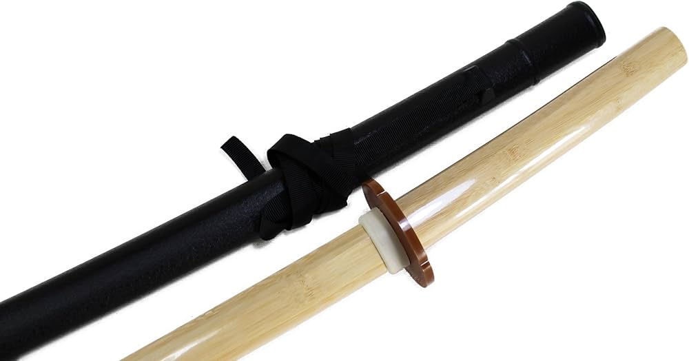 Amazon | 株式会社武藤 竹木刀セット 鞘・鍔・鍔止めゴム付き 竹木刀