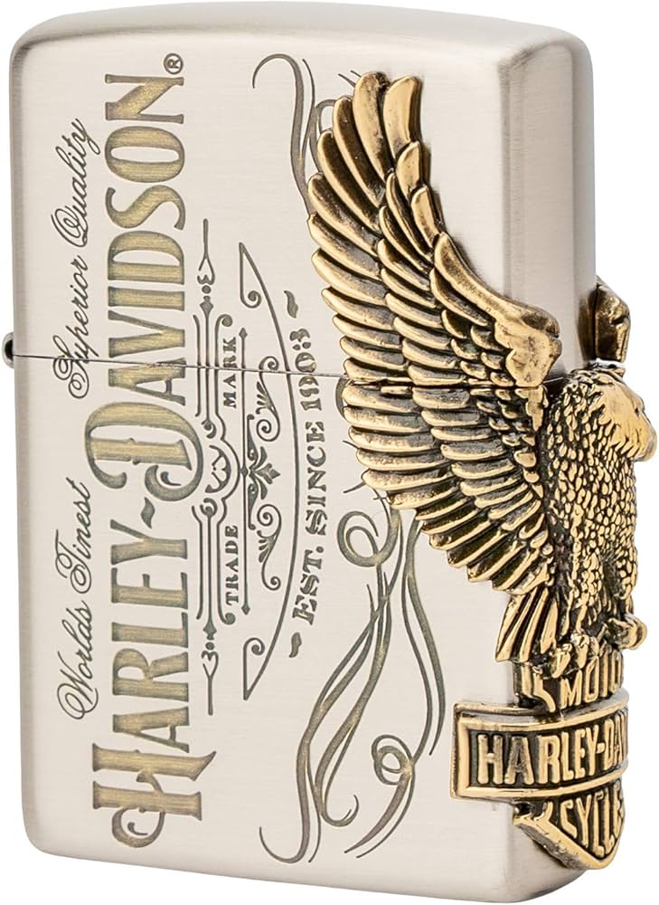 Amazon.com: Zippo HDP-75 Lighter, Silver, Harley-Davidson Japan