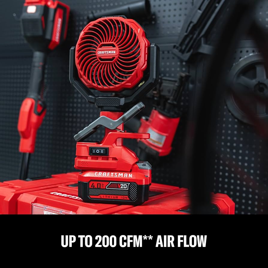 Amazon.com: CRAFTSMAN Portable Clip On Fan, 4