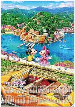 ジグソーパズル テンヨー ディズニー カレンダー1989 1000P