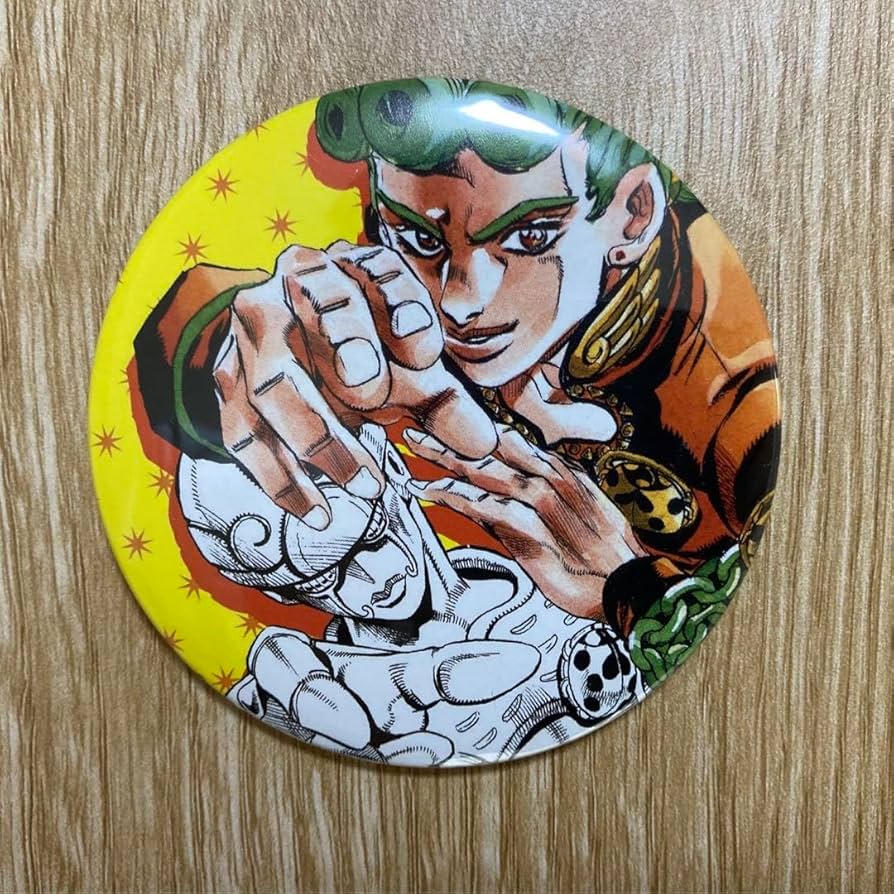 ジョジョの奇妙な冒険 缶バッチ ジョルノ ジョジョ展 黄金の風 5部 3点