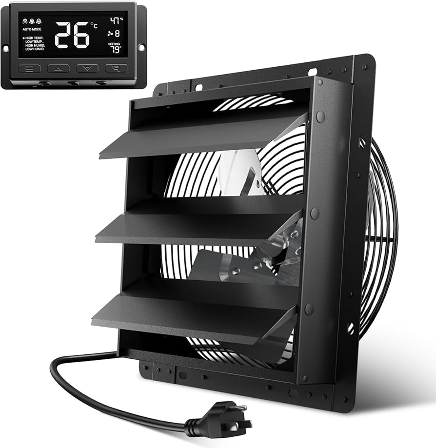 Amazon.co.jp: Hon&Guan 換気扇 300mm 有圧換気扇 10段階スピード