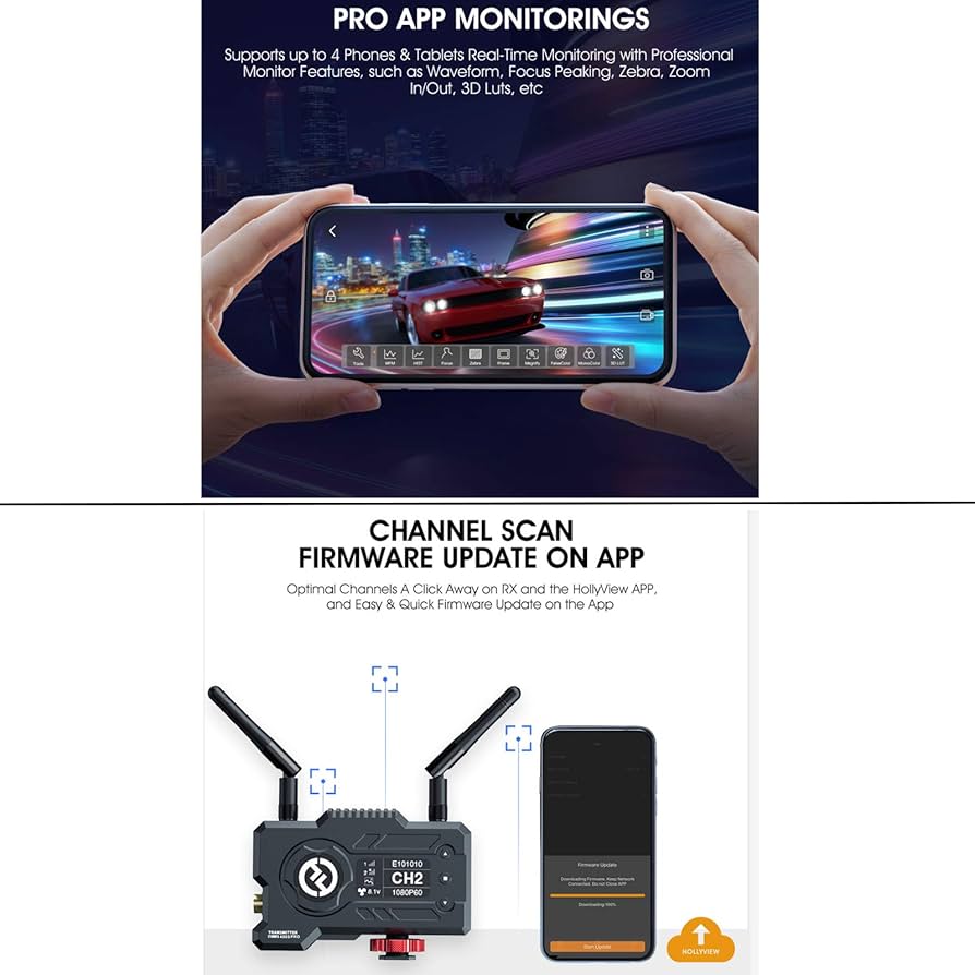 Amazon.co.jp: Hollyland Mars 400S PRO 400 Feet SDI&HDMI 無線映像