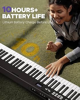 Amazon | Starfavor 電子ピアノ88鍵盤 折り畳み式 充電型 198 種音色