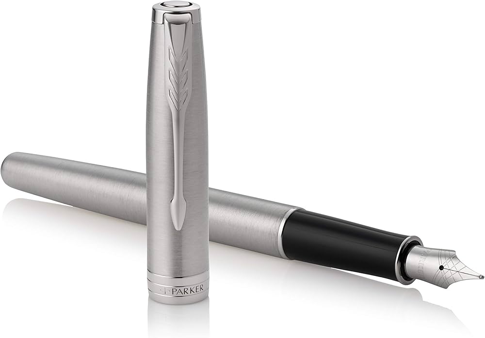 Amazon | PARKER パーカー 万年筆 F 細字 ソネット ステンレススチール