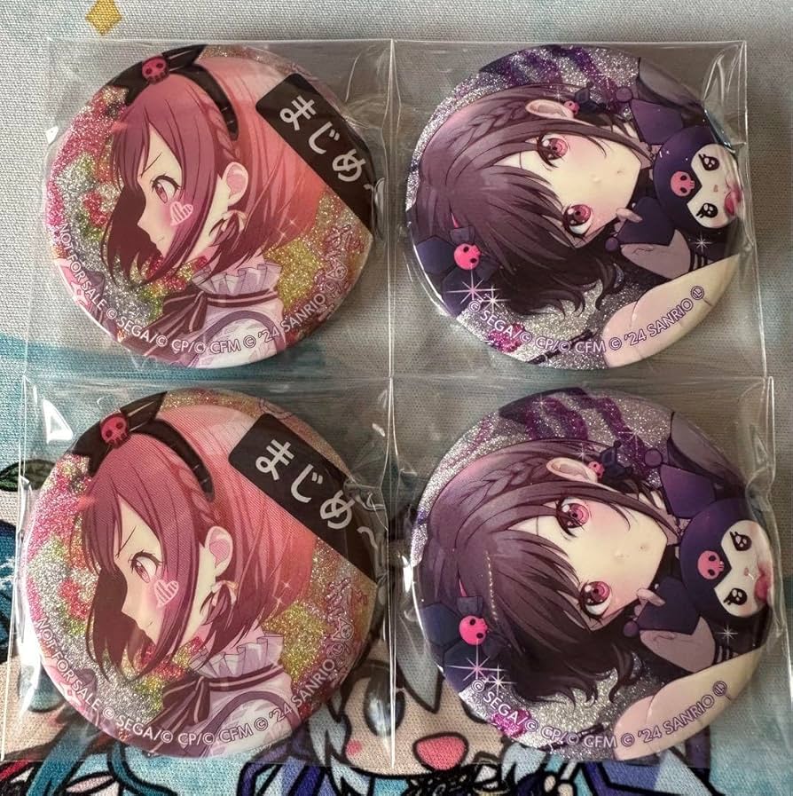 プロセカ 東雲絵名 グリッター缶バッジ アウトレット カラパレ 購入