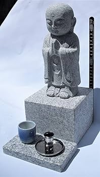 楽天市場】【合掌 地蔵 小】御影石【高さ約12cm】石 お地蔵様