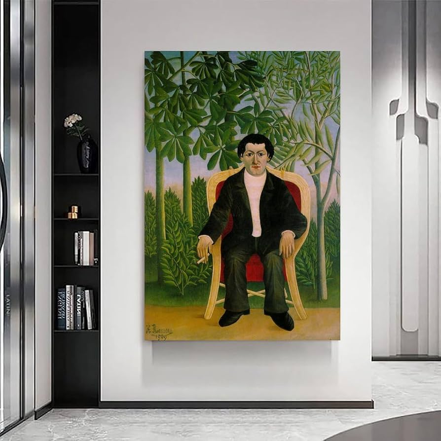アンリ・ルソー アートポスター ジョセフブルマーの肖像画額入り大型