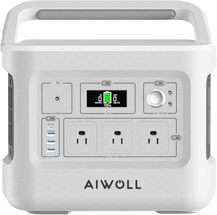 Amazon.co.jp: AIWOLL ポータブル電源 リン酸鉄リチウム 1024Wh
