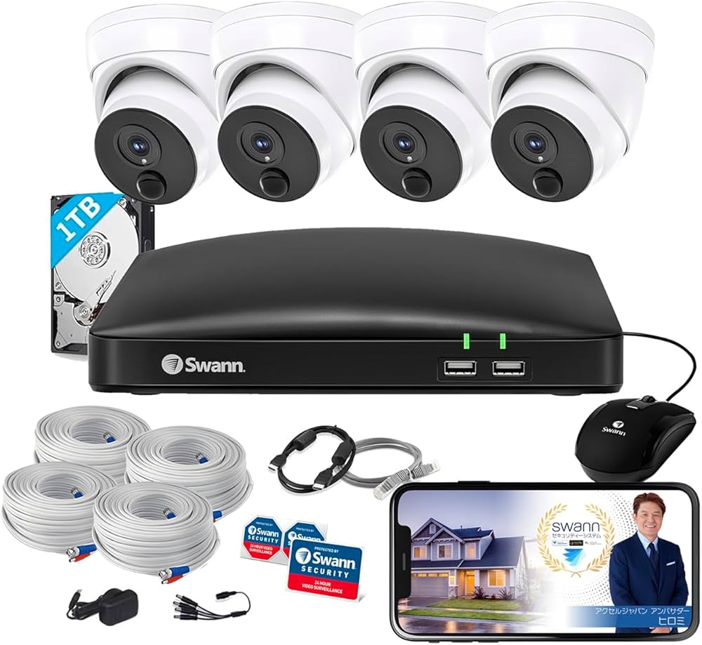 Amazon.co.jp: 【日本正規代理店】Swann セキュリティカメラ 4CH DVR