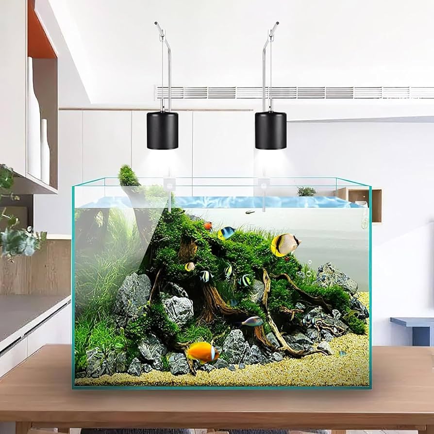 吊り下げ ライトスタンド ステンレス製品 アクアリウム スイング機能付き