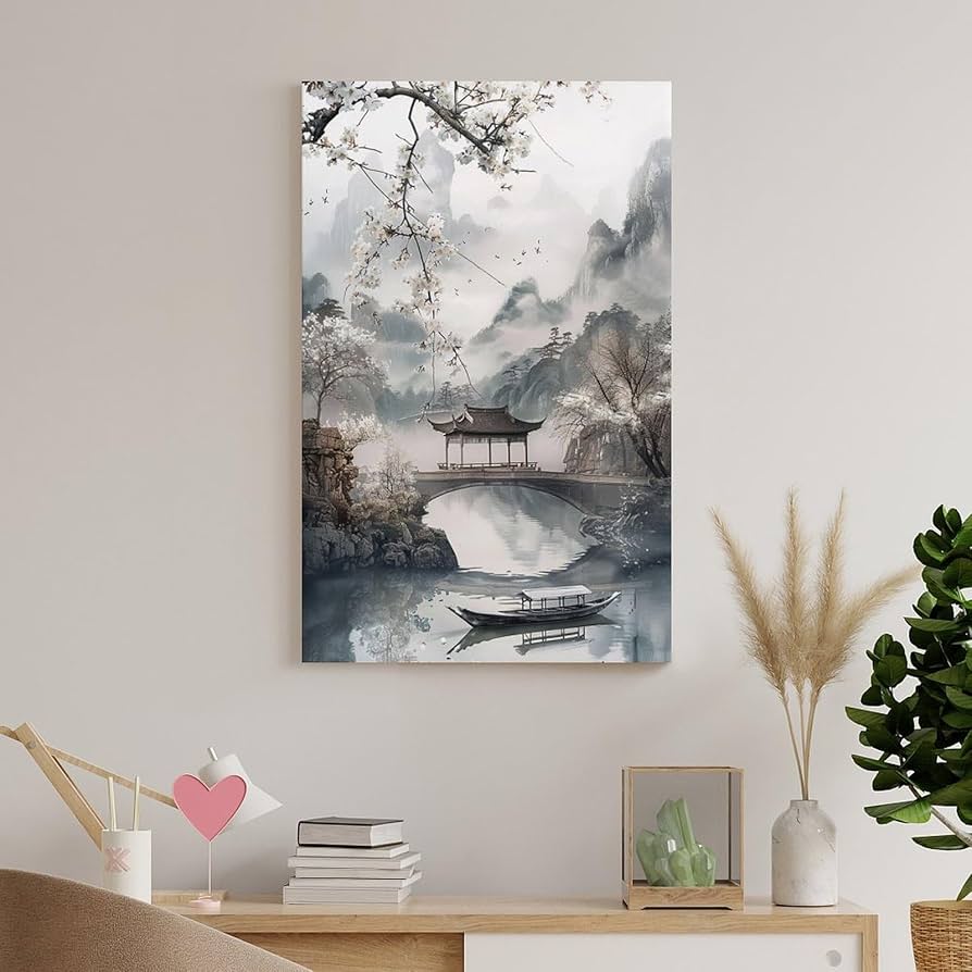 昭和レトロ 大型額縁 肉筆 岸壁の松 海 風景画 油絵 油彩画 絵画