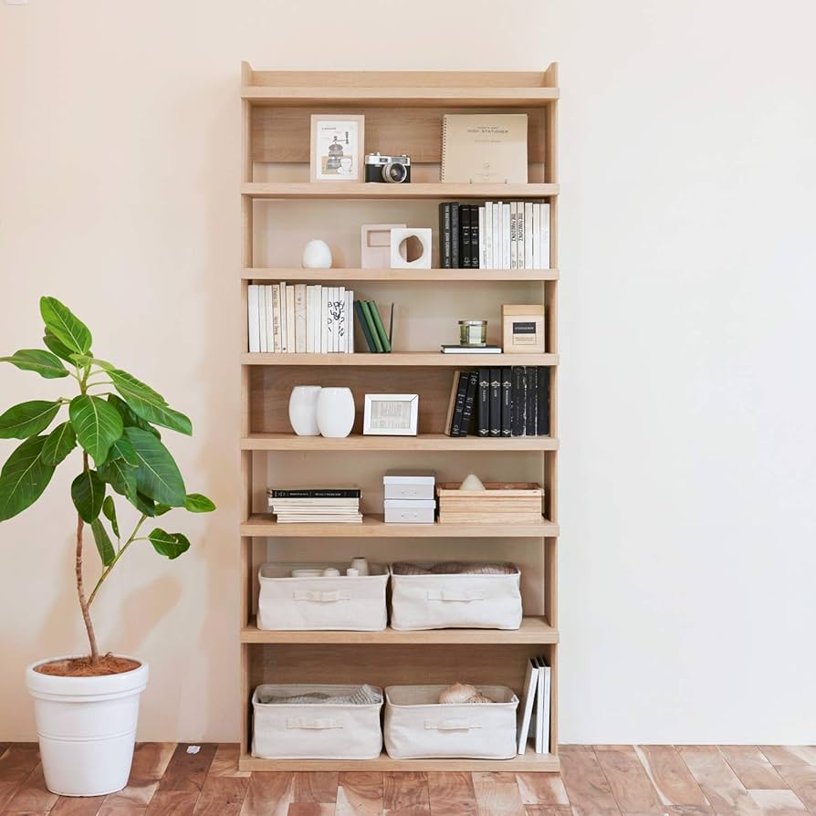 Amazon｜白井産業 厚い棚板が力強く存在感を放つ高さ2mのおしゃれな