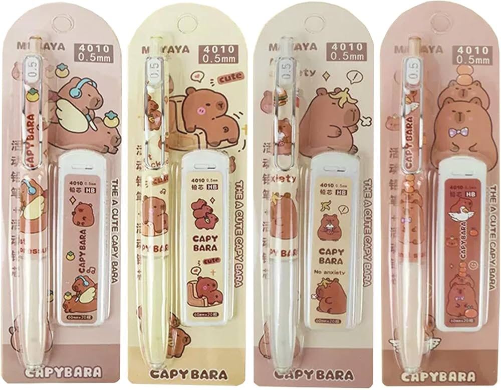 Amazon.co.jp: MOZXIRZ シャープペンシル 4本 リフィル付き 0.5mm