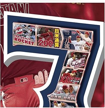 Amazon.co.jp: 品 大谷翔平 2023 AL ホームラン王&MVP獲得記念 額装