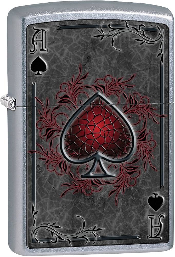 Amazon.com: Zippo Lighter: Ace of Spades - Street Chrome 79476