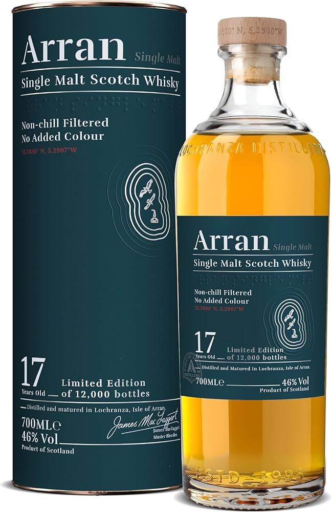 Amazon.co.jp: アラン 17年 700ml 46度 バーボン&シェリー [アイランズ