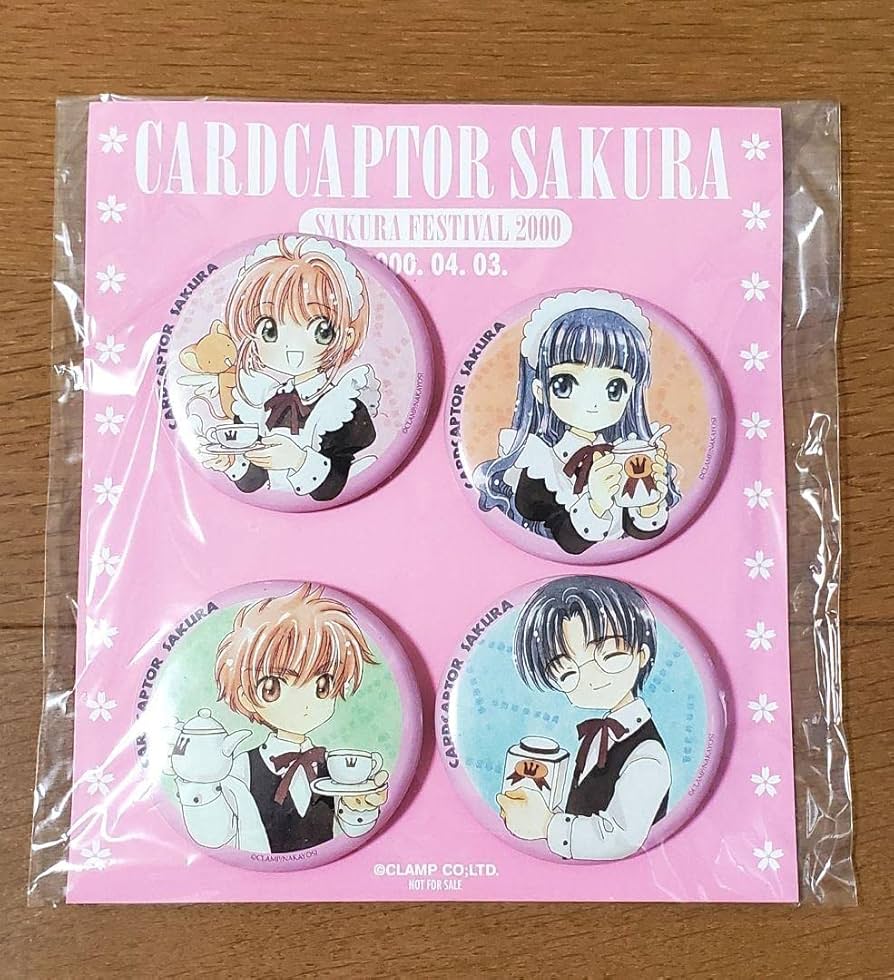 カードキャプターさくら さくらフェスティバル2000 缶バッジ セット w