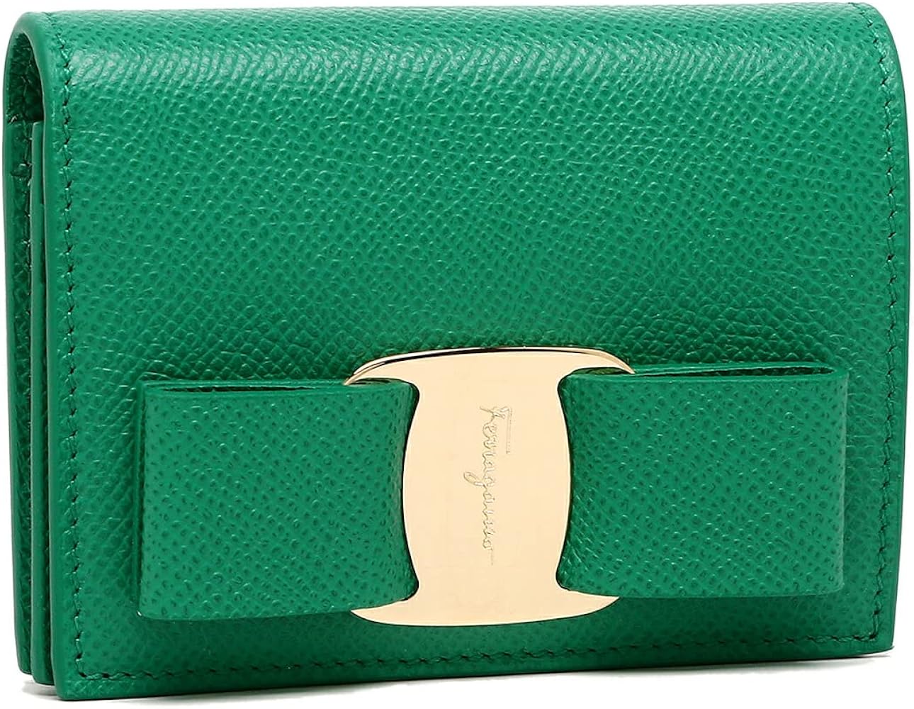 Amazon | [フェラガモ]二つ折り財布 ヴァラ ミニ財布 グリーン