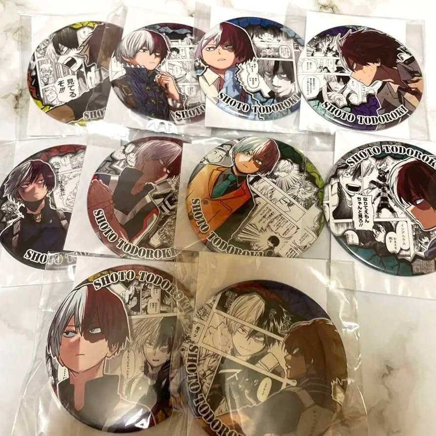 ヒロアカ 轟焦凍 浮世絵 缶バッジ 100点 ヒロアカ 轟焦凍 浮世絵 缶バッジ