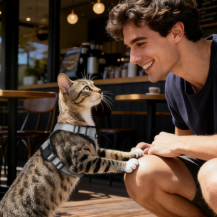 Amazon | Dooradar 猫 ハーネス リードセット 7-11kg 小型犬 ハーネス