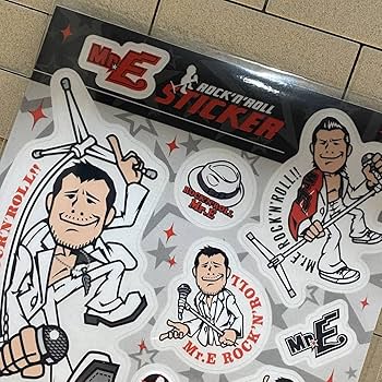 Amazon.co.jp: 矢沢永吉 YAZAWA Mr.Eミスター矢沢 ステッカー シール