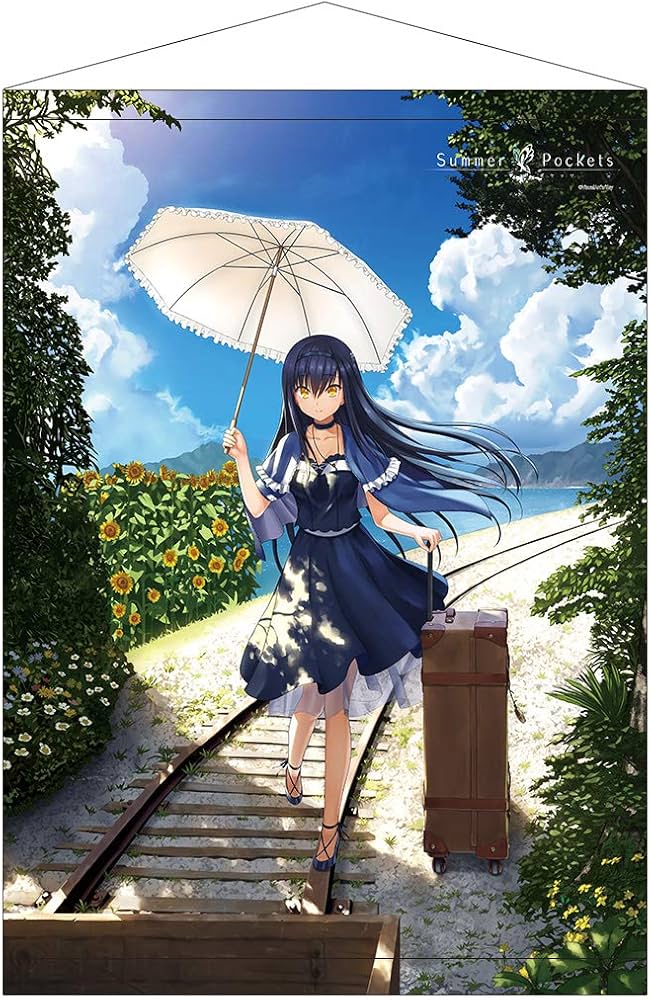 Amazon.co.jp: Summer Pockets 久島鴎 B2タペストリー 横幅約51cm×高さ