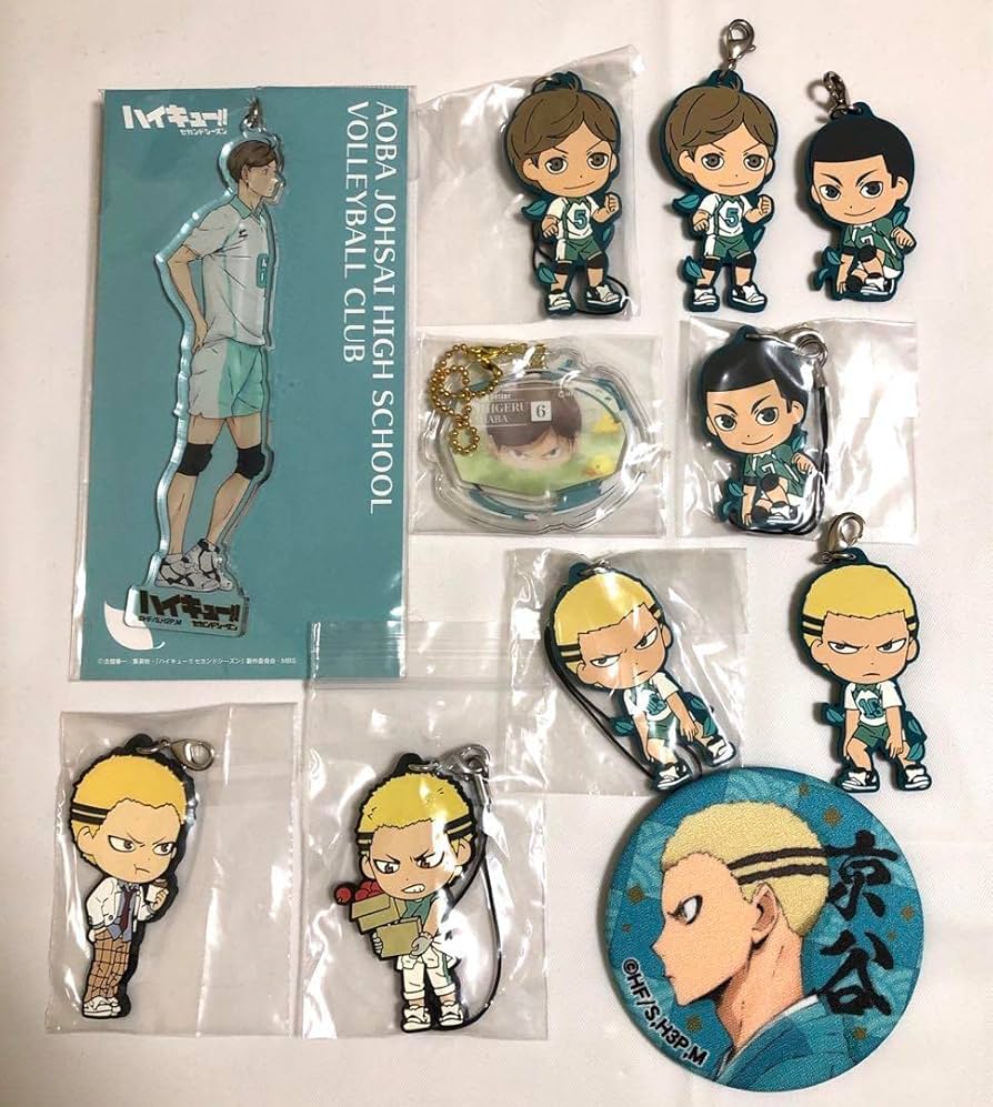 Amazon.co.jp: ハイキュー 青葉城西 2年生 アクキー ラバーストラップ