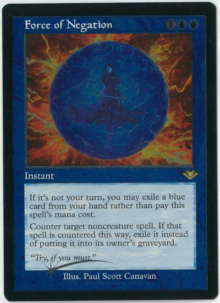 Amazon.co.jp: エッチングFOIL/MTG/英語版/旧枠/否定の力/Force of