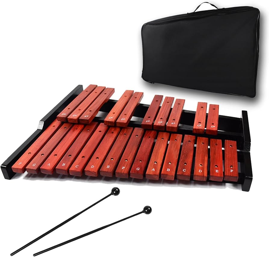 木製シロフォン 2オクターブ マレット付き 木製シロフォン 2オクターブ