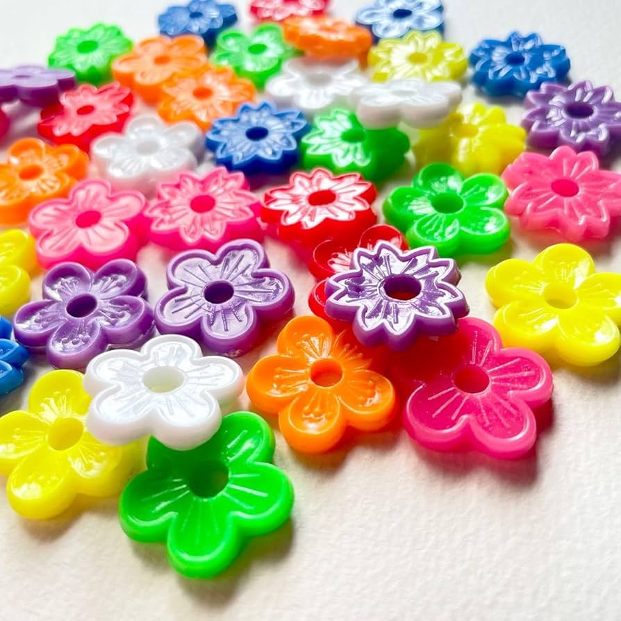 Amazon.co.jp: 昭和のおはじき お花 40個セット デッドストック ホビー