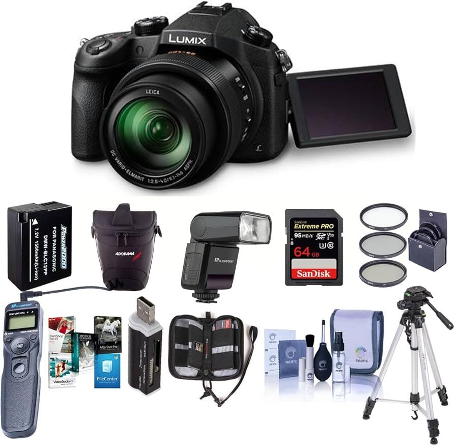Amazon.com : Panasonic Lumix DMC-FZ1000 Digital Camera - Bundle