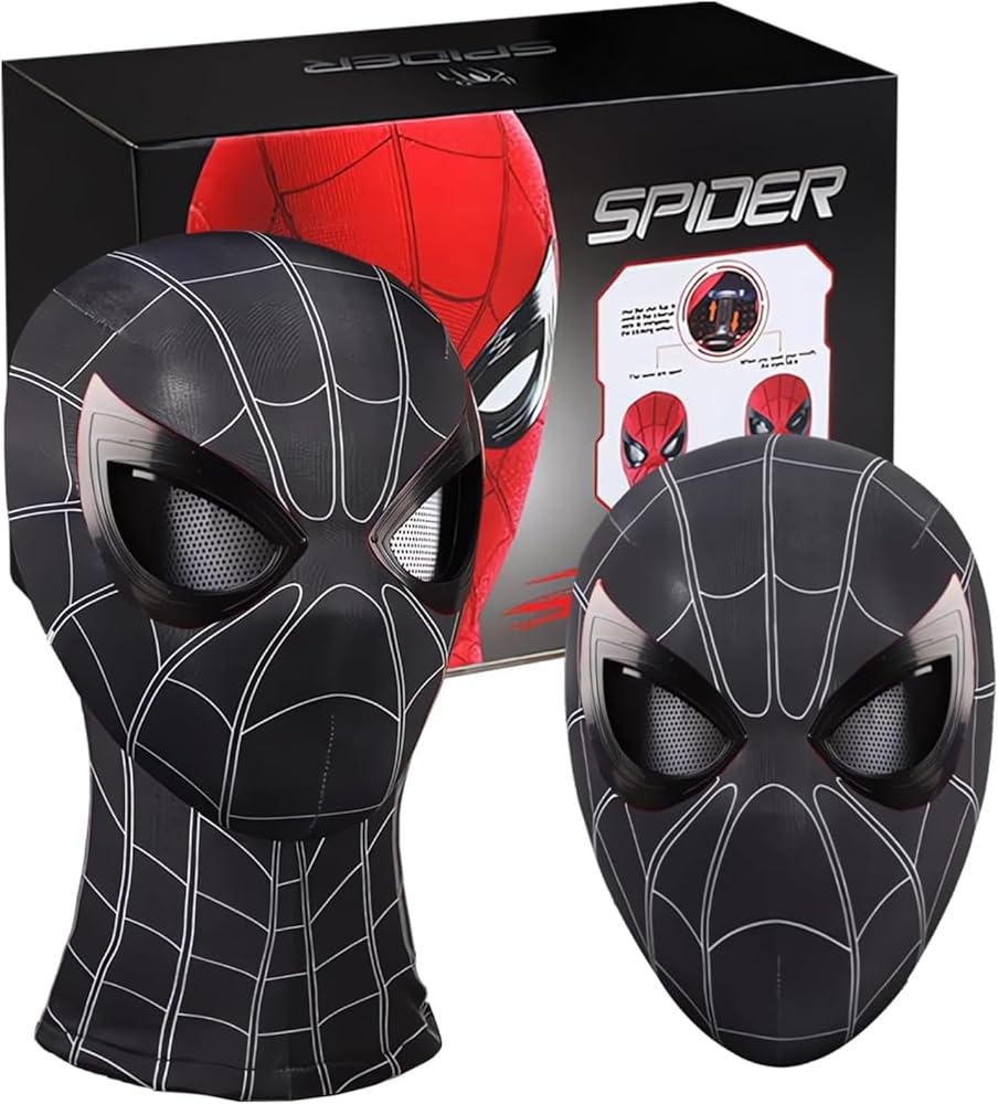 スパイダーマン マスク コスプレ 1/1 3D シェルマスク black