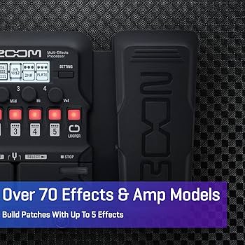 Amazon.com: Zoom G1X FOUR Guitar Multi-Effects Processor with