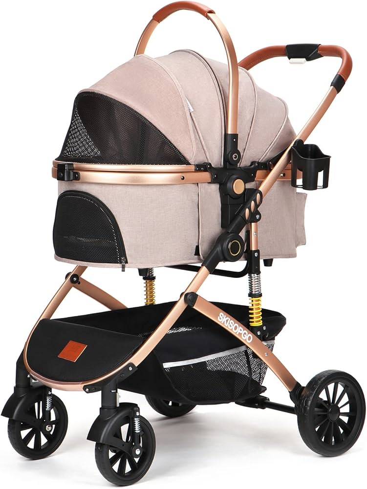 Amazon.co.jp: SKISOPGO ペットカート 分離型 犬用ベビーカー いぬ用