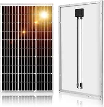 Amazon.co.jp: DOKIO ソーラーパネル 100W 18V 単結晶 超高効率 弱光