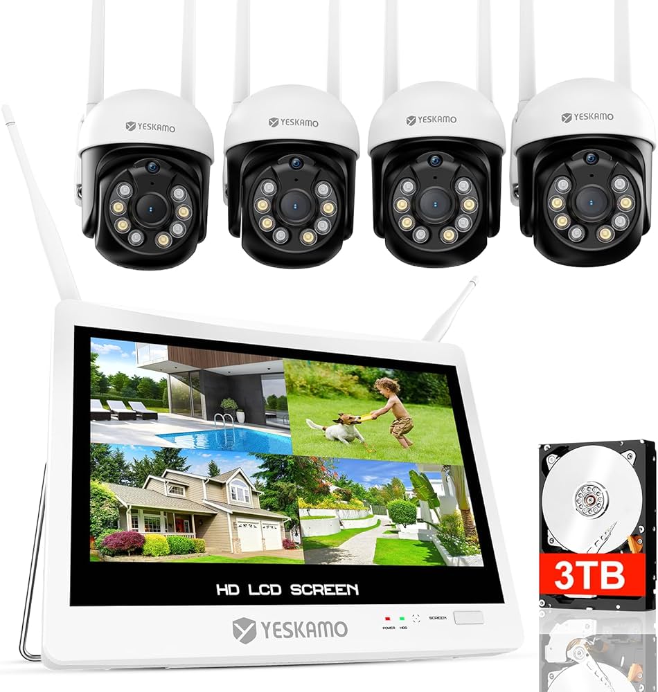 Amazon.co.jp: イェスカモ(YESKAMO)防犯カメラ ワイヤレス 【500万画素
