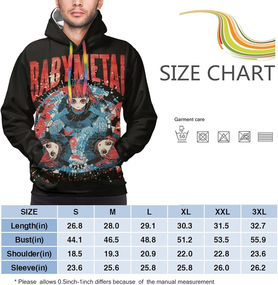 Amazon.co.jp: [misdozcq] BABYMETAL ベビーメタルメンズ パーカー