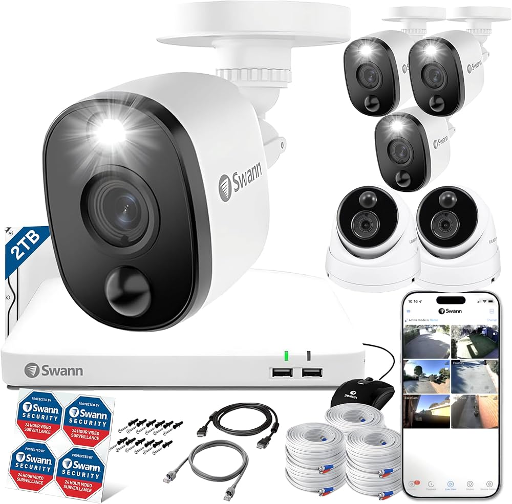 Amazon.co.jp: Swann セキュリティカメラ 8ch 4K(800万画素) DVR