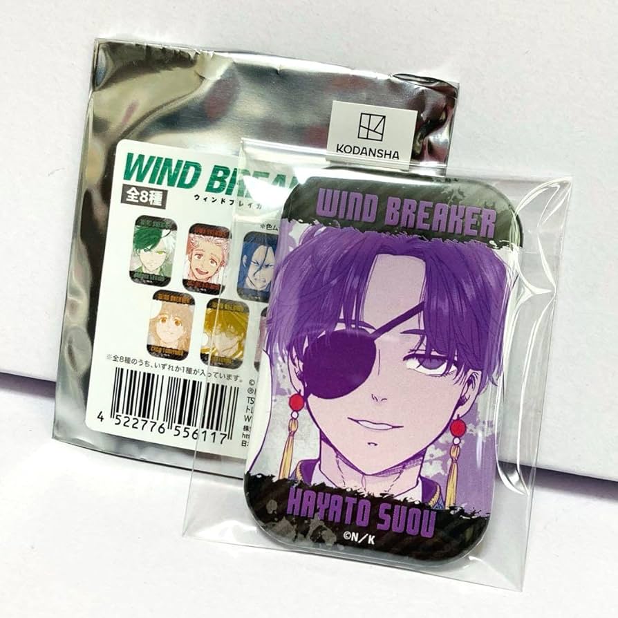 WIND BREAKER スクエア 缶バッジ 蘇枋 隼飛ウィンドブレイカー