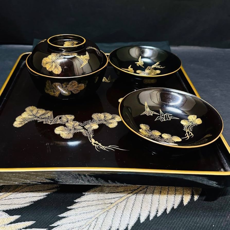 漆器 輪島塗 本蒔絵磨出金彩 木製 中皿&豆皿 10客 5セット 漆器 輪島塗