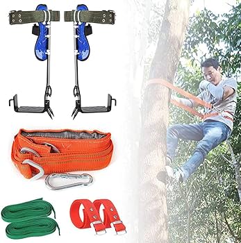 Amazon.co.jp: 木登り器 木登り道具 昇柱器 直立木登りツール シート