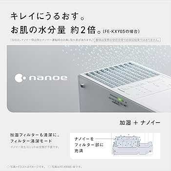 Amazon.co.jp: パナソニック 加湿器 気化式 ナノイー搭載 ~19畳