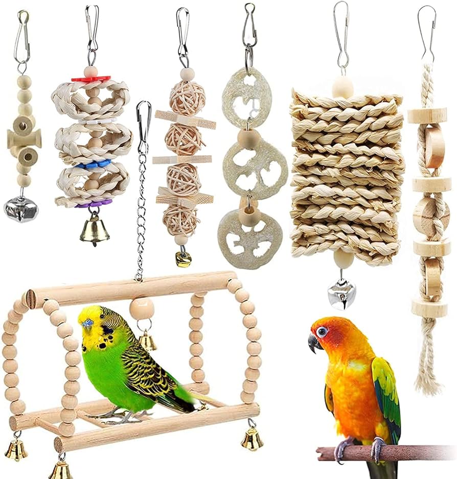 Amazon | Aidiyapet バードトイ 鳥おもちゃ オウムブランコ 鳥グッズ