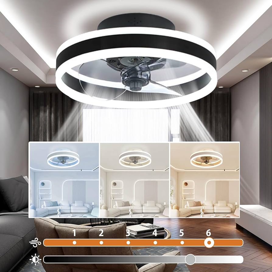 LEDシーリングファンライトサーキュレーター付き6~10畳調色/調光/風量