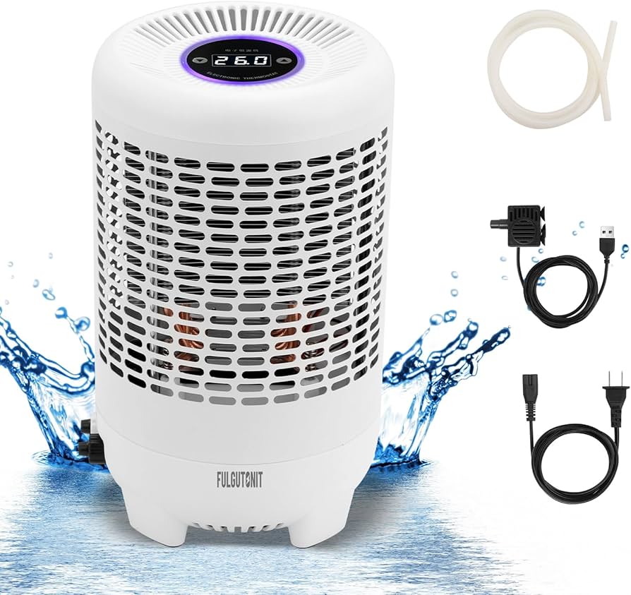 Amazon | Fulgutonit 水槽 クーラー 小型 冷却/加熱両用 静音 3-35