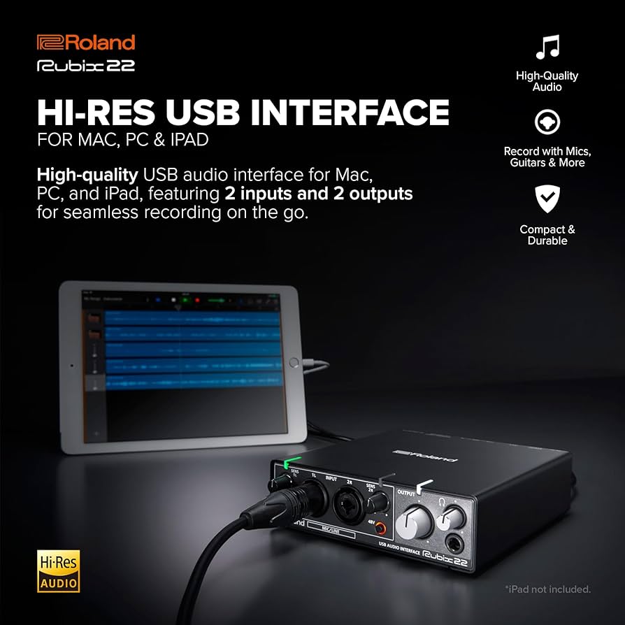 Amazon.com: Roland Rubix22 2-In/2-Out USB Audio Interface | High