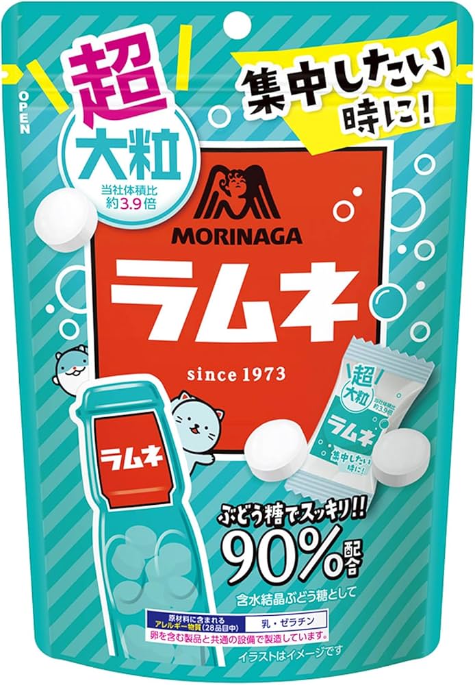 Amazon.co.jp: 森永製菓 超大粒ラムネ 60g×6袋 : 食品・飲料・お酒